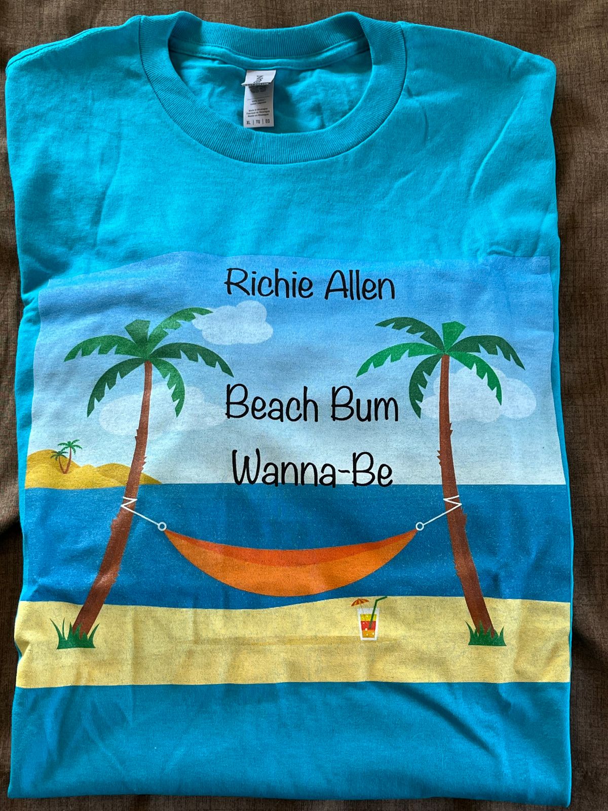 Beach Bum T-shirts - Aqua Blue 