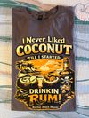I Never Liked Coconut T-shirt - Charcoal