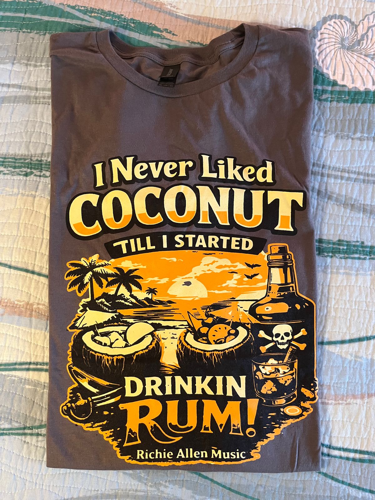 I Never Liked Coconut T-shirt - Charcoal