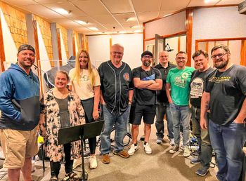 Tracking day for the new album with Les Butler & top Nashville musicians
