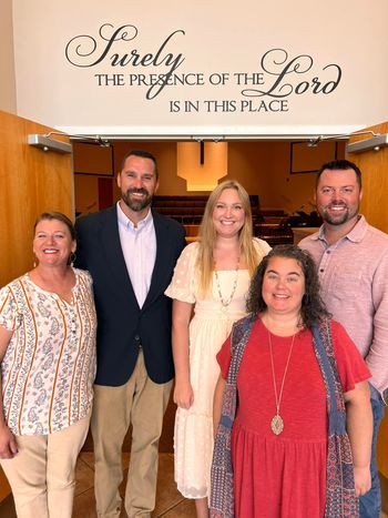with Pastor Ben Whitmire and wife Jenifer at Maplewood Baptist Church
