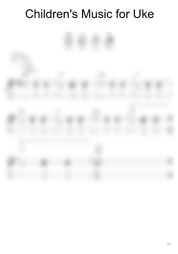 Children's Music For Uke