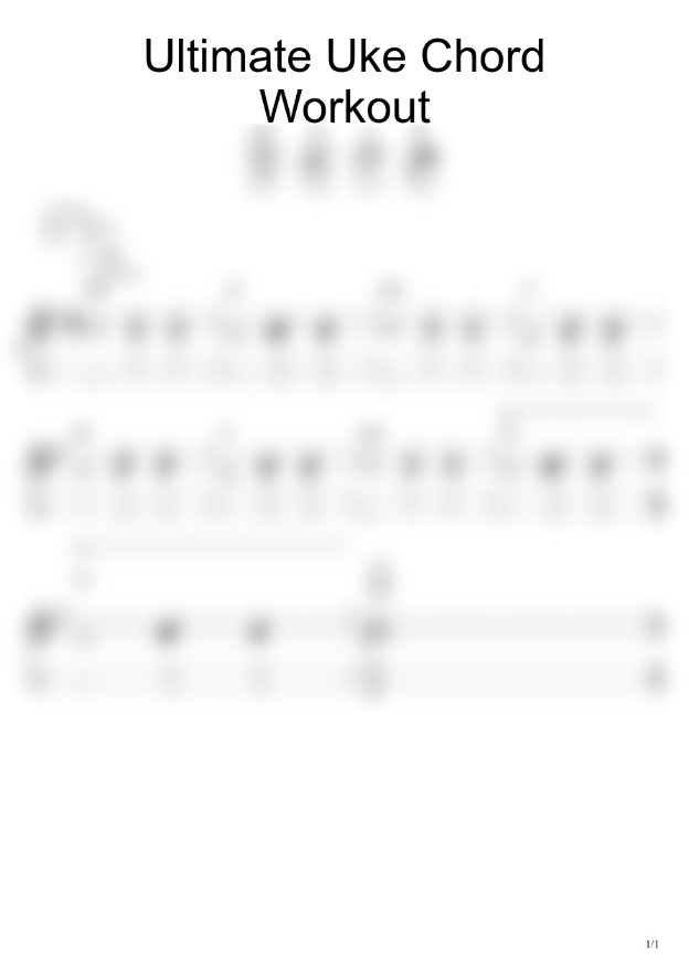 Ultimate Uke Chord Workout