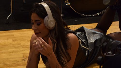 Laia Gorfinkel recording session at  Studio Panda (Buenos Aires) in Studio Panda Buenos Aires