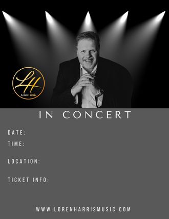 Loren Harris Concert Poster