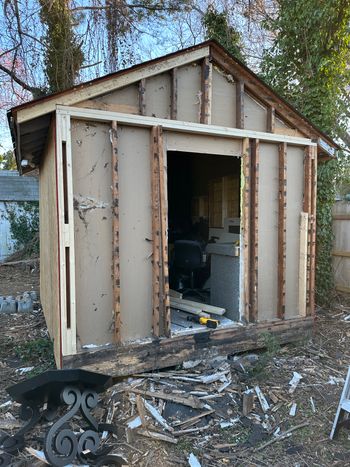 Hole for new door
