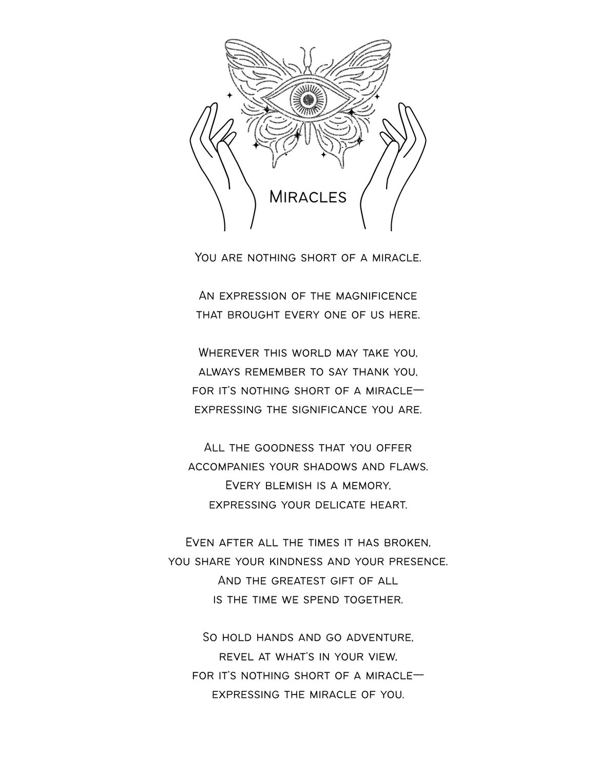 Miracles Poem
