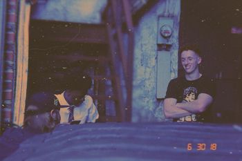 Jordan & luke out back of the Tavern 2017 or 18
