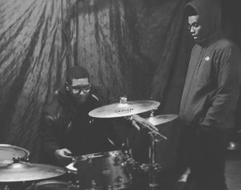 Michael Shawn Davis and myself out on a gig
