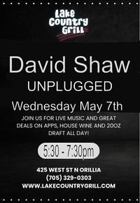 David Shaw Unplugged