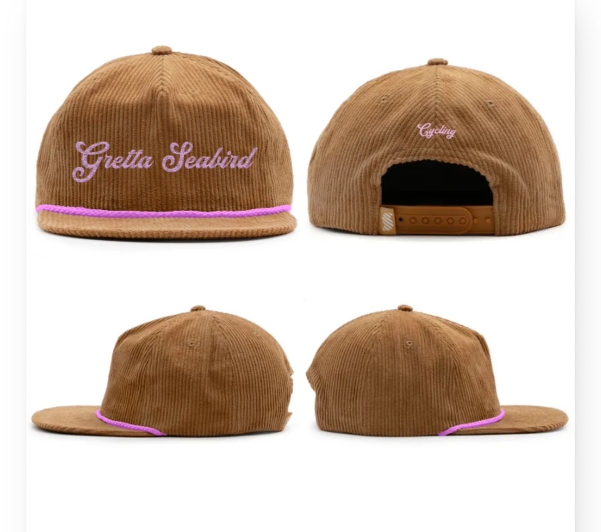 Brown “Cycling” Cozy Hat 