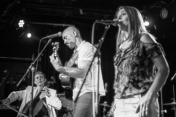 Ray Baron with Anastasiia Ermolaeva and Elise Dahlberg at Chop Suey Seattle, WA

