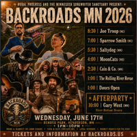 BACKROADS TOUR 2026: Joe Troop, Sparrow Smith, Saltydog, MoonCats, Cain & Co, and Gary West!  