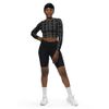 “Ego Killa” Collection All-Over Print Recycled Long Sleeve Crop Top