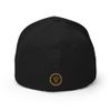 “Melanated” Collection (Black on Black) Closed-Back Structured Cap | Flexfit 6277