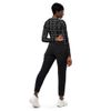 “Ego Killa” Collection All-Over Print Recycled Long Sleeve Crop Top