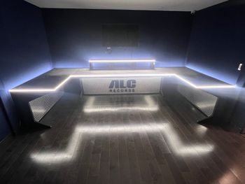 Lighting before granite countertops install.
