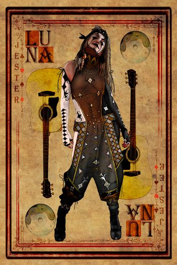 Luna Achiary (“Luna”), 35. Like a blonde Italian Bjork. Plays a zillion instruments, speaks seven languages fluently, and exudes rock star energy from every pore. Highly cultured and worldly, Luna is a passionate, raw, visceral force of nature.
