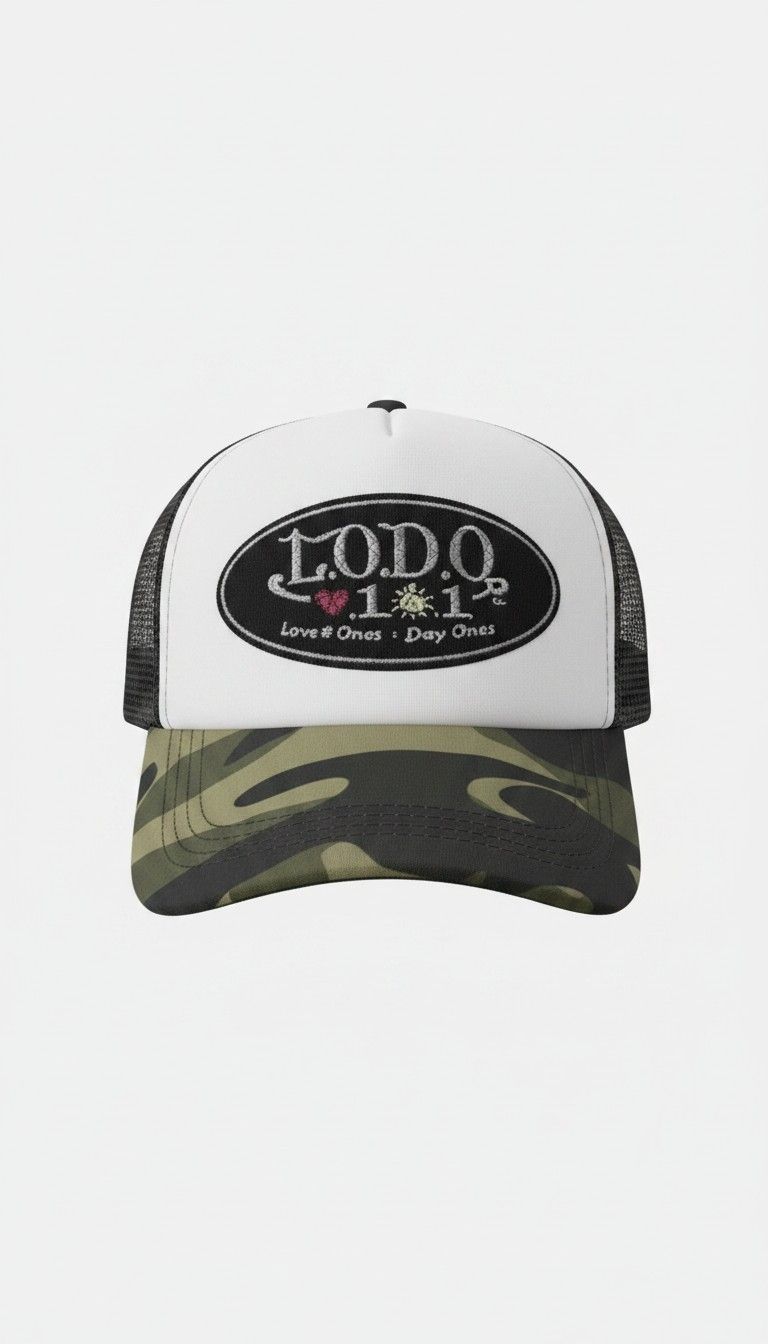 L.O.D.O W/G Camo hat velvet patch