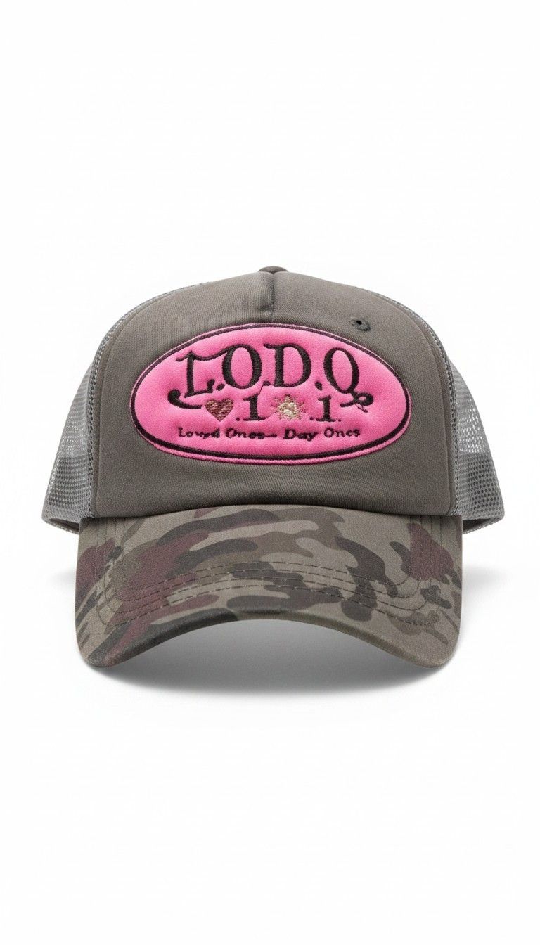 L.O.D.O Camo hat pink patch