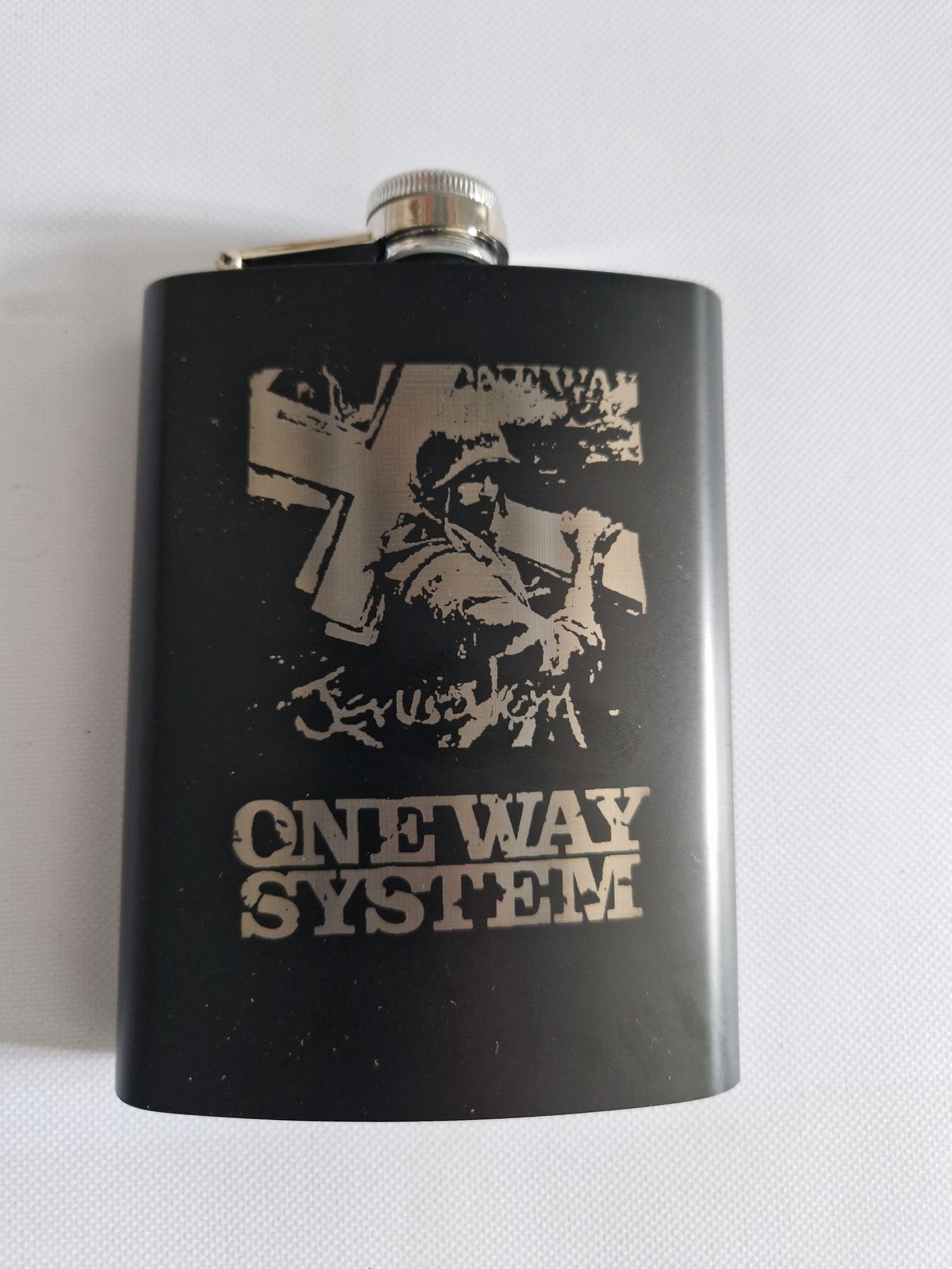 One Way System - Jerusalem Hip Flask