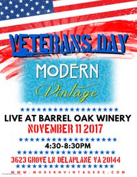 Veteran's Celebration at Barrel Oak Winery!!