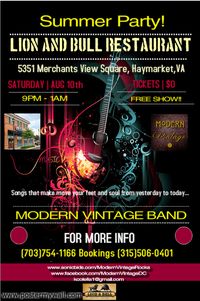 Modern Vintage - Summer Party  @ Lion and Bull!