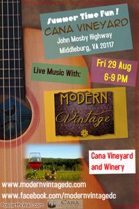 Modern Vintage Live@Cana Vineyards and Winery