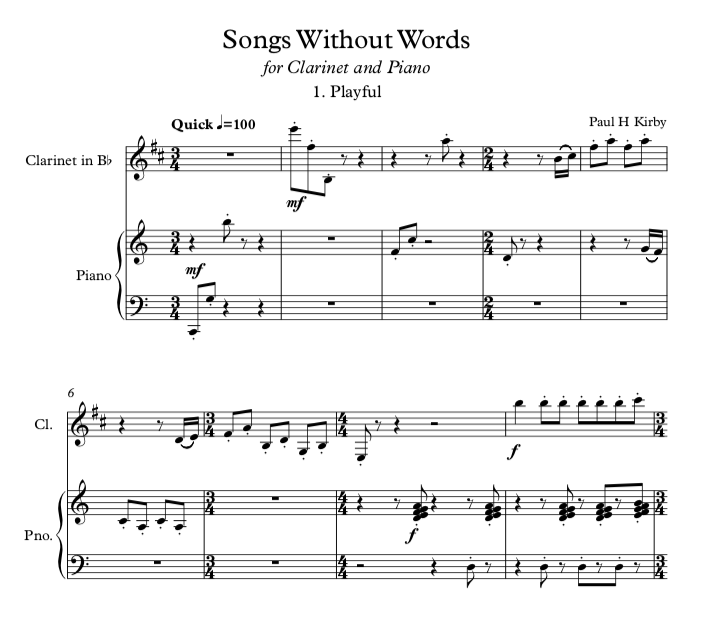 Songs without Words