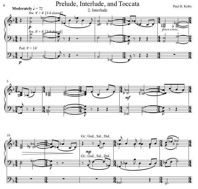 Prelude, Interlude, and Toccata