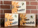 Sunflower Bee Block