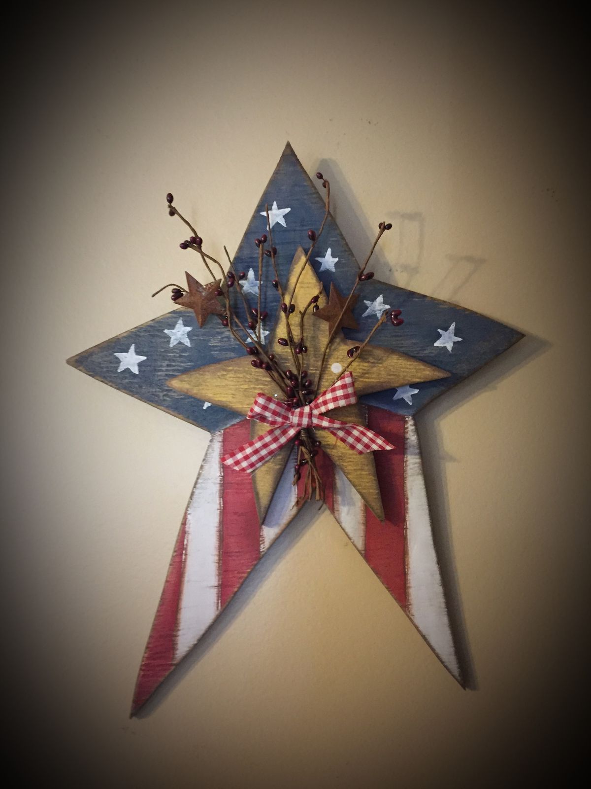 Patriotic hanging Star
