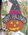 Happy Halloween hanging pumpkin