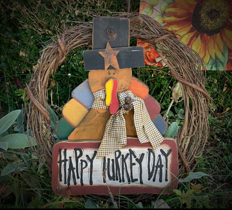 Happy Day Turkey Wreath