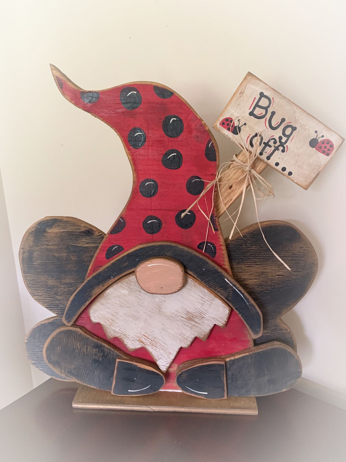 Ladybug Gnome
