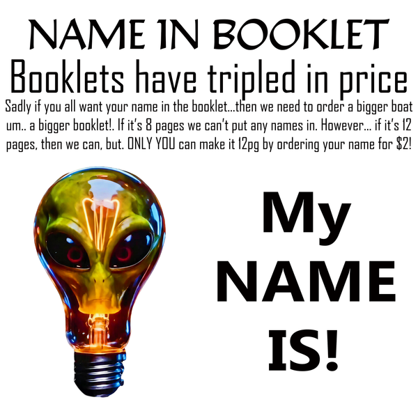 A Light In Ethereal Night - NAME IN BOOKLET