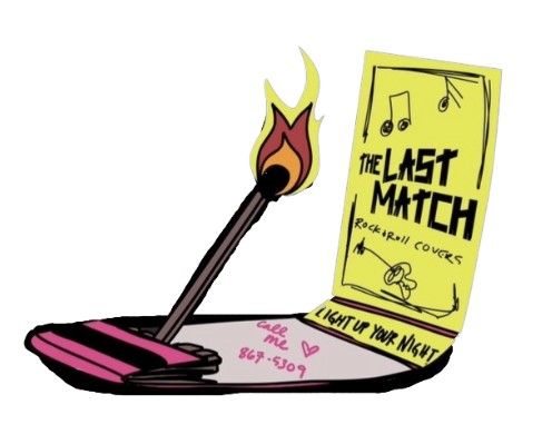 The Last Match Matchbook Sticker - Yellow/Pink