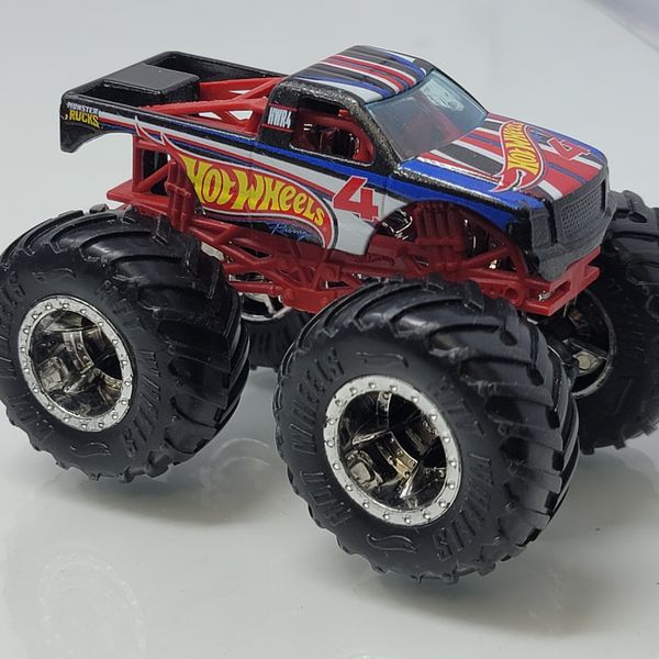 Hot Wheels Monster Truck No. 4 Hot Wheels Racing 1:64 Black