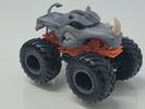 Hot Wheels Monster Jam Rhinomite – Gray Rhino Body with Orange Chassis & Black Tires