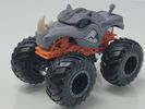 Hot Wheels Monster Jam Rhinomite – Gray Rhino Body with Orange Chassis & Black Tires