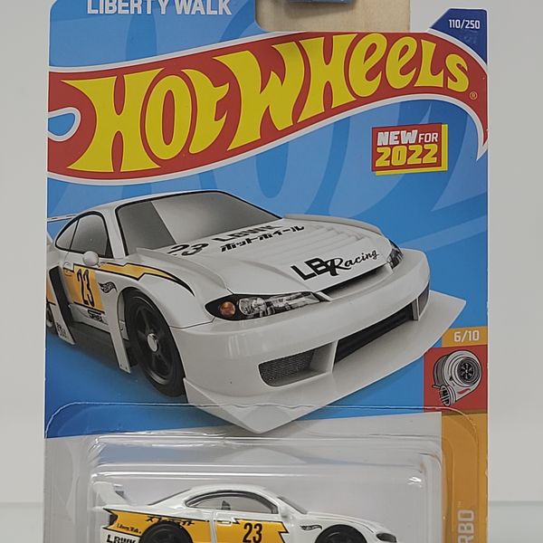 Hot Wheels LB Super Silhouette Nissan Silvia (S15) – White/Yellow/Black – Liberty Walk – Factory Sealed