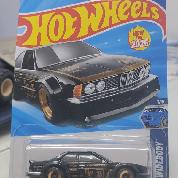 Hot Wheels 2025 Mainline Wild Widebody BMW 635 CSi Black #185