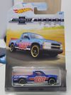 Hot Wheels Chevy 1500 Pickup Truck 1:64 Scale Blue Red 100 Decal A