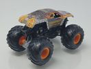 Hot Wheels Monster Jam Maximum Destruction (Max-D) – 2003 Retro Style Target Exclusive, Gray with Flame Graphics & Orange Rims