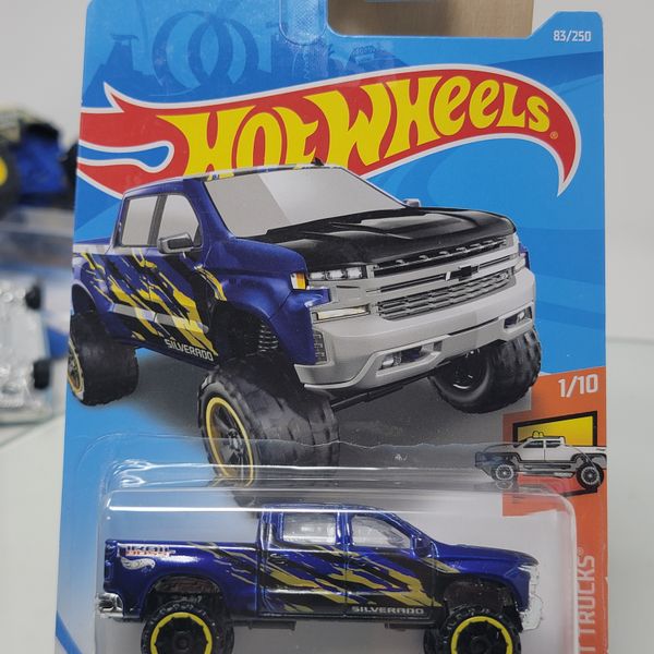 Hot Wheels HW Hot Trucks 1/10 '19 Chevy Silverado Trail Boss LT 83/250 Blue