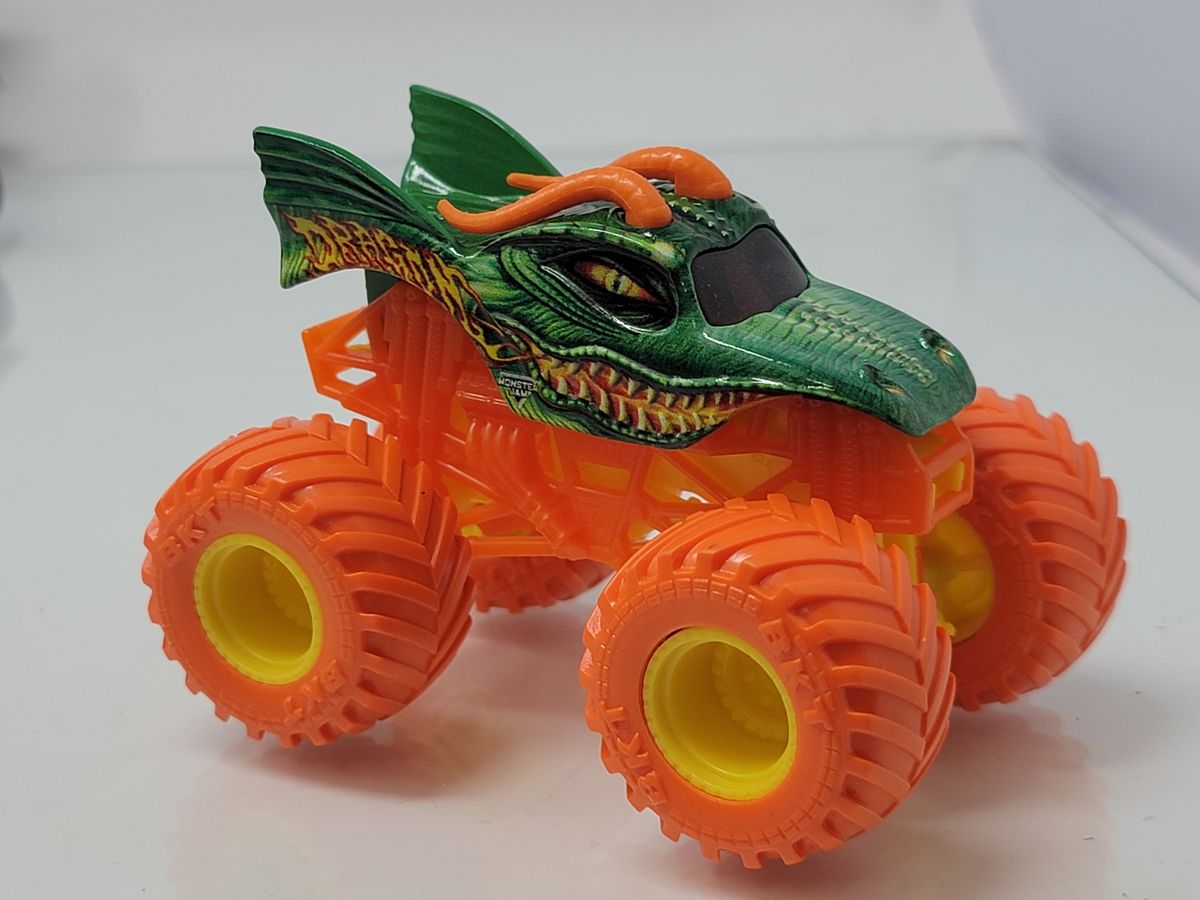 Monster Jam Monster Trucks Dragon 1:64 Yellow and Orange Version