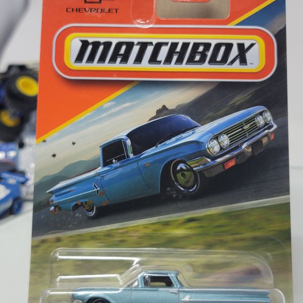 MATCHBOX 2025 MBX HIGHWAY ADVENTURE - 1960 CHEVY EL CAMINO METALLIC LIGHT BLUE
