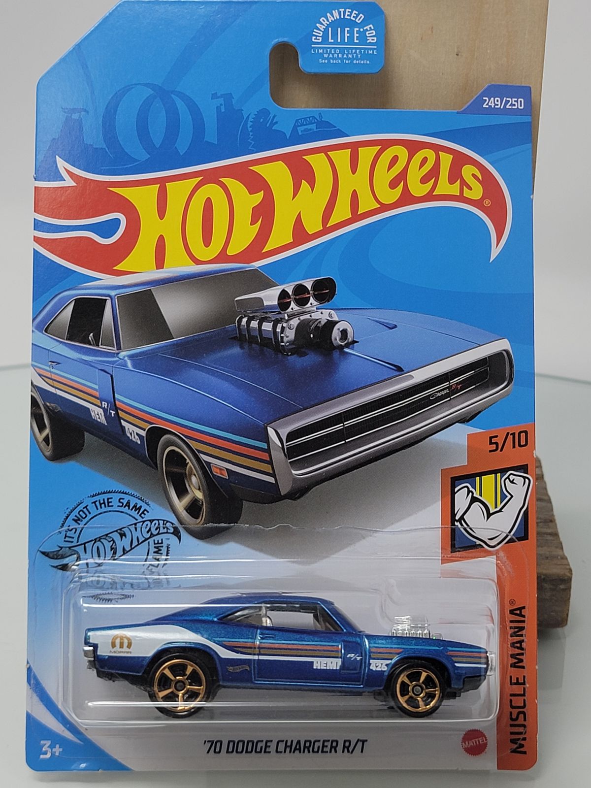 HOT WHEELS 70 Dodge Charger R/T Blue Car HW Muscle Mania Mopar GHD07 2020