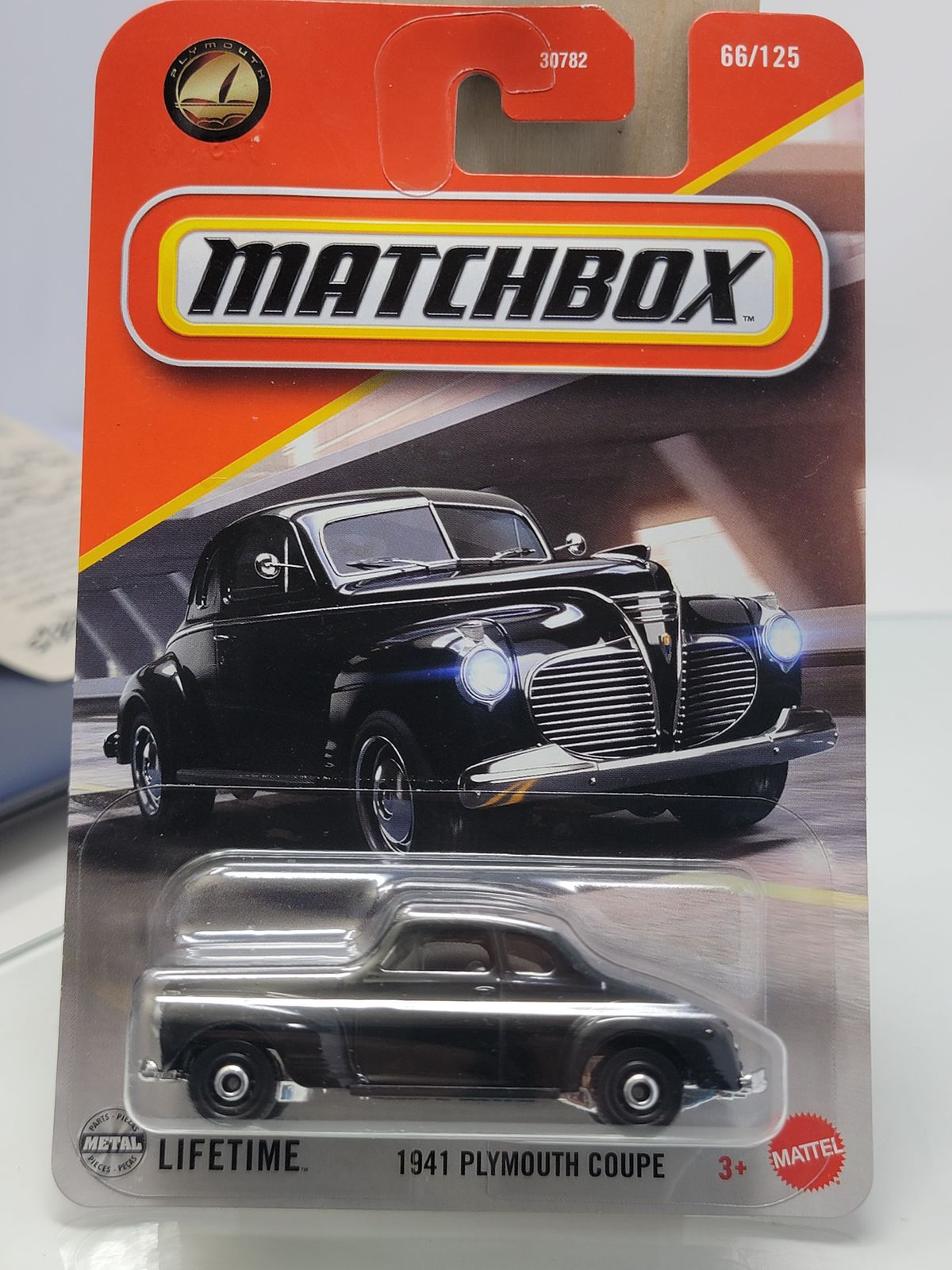 Matchbox 1941 Plymouth Coupe Black #66 Mainline 2025 