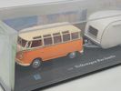 K-Line Kruisers Die Cast 1:43 Volkswagen Bus Samba w/ Travel Trailer K-94451